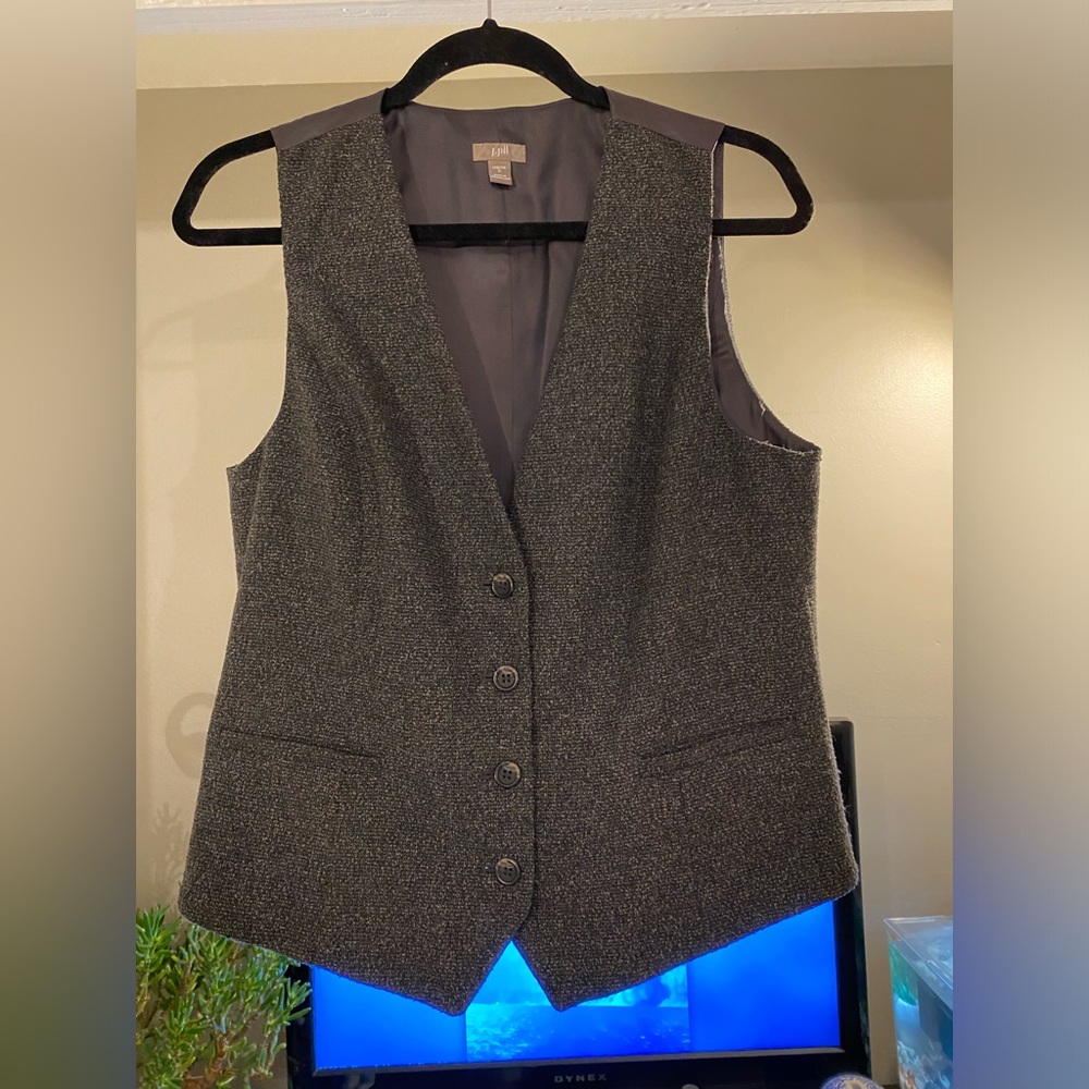 J Jill- wool blend gray vest. Open to offers.